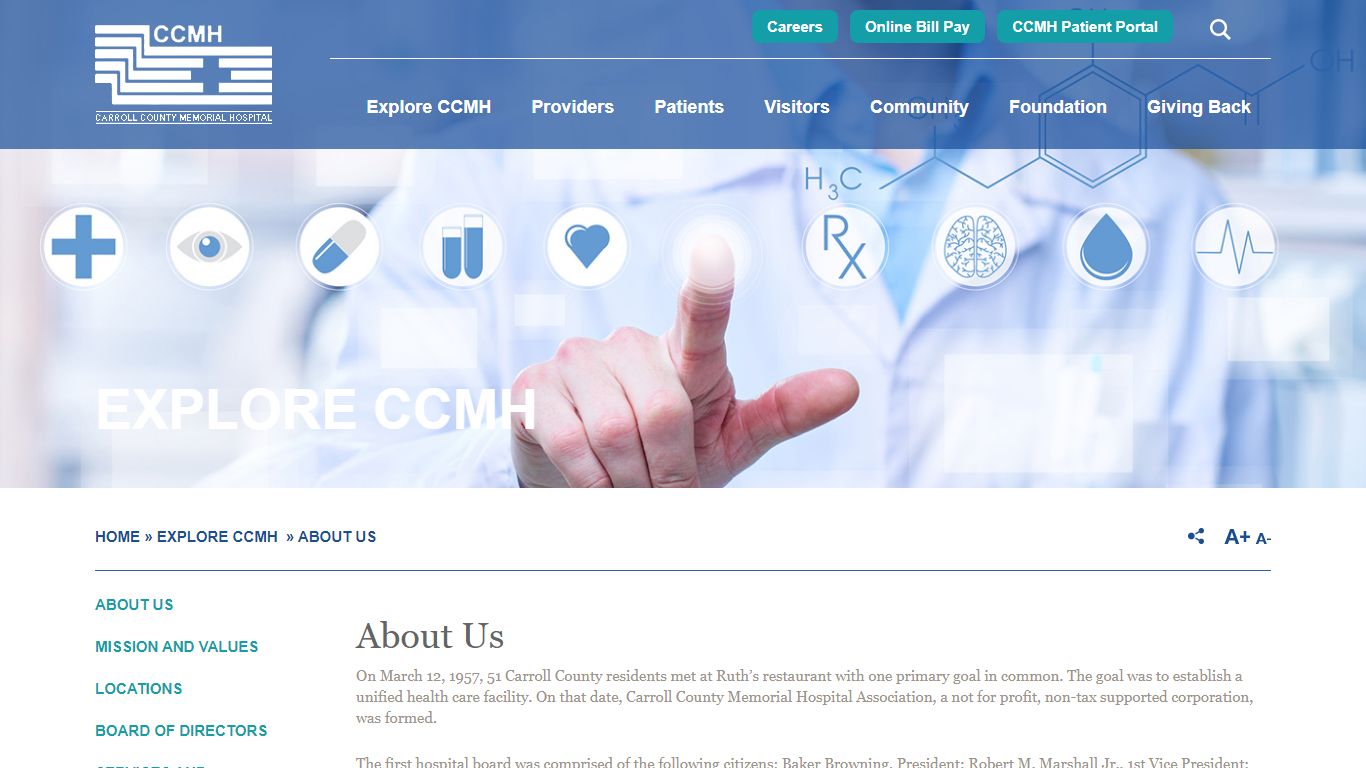About Us | Carroll County Memorial Hospital